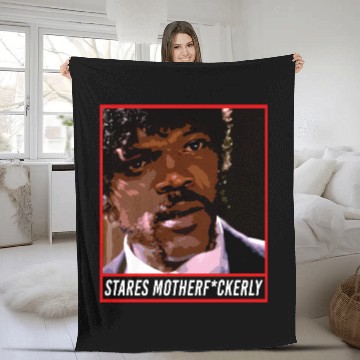Discover Stares Motherfuckerly - Samuel L Jackson - Fleece Blankets
