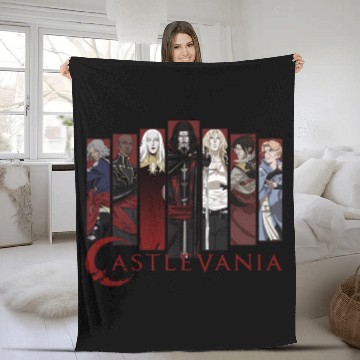 Discover Castlevania Character Panels Fleece Blankets