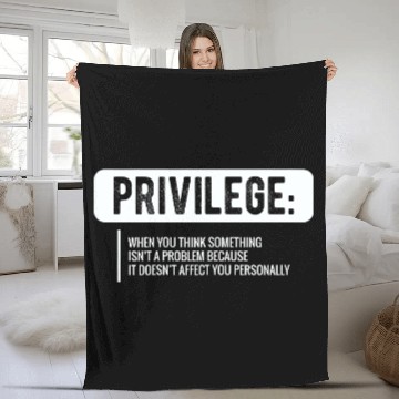 Discover Privilege Civil Rights Equality Fleece Blankets