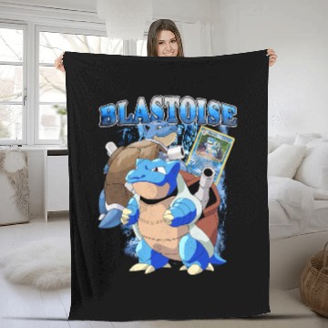 Discover Blastoise Anime Vintage Style Fleece Blankets!