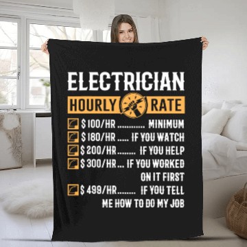 Discover Electrician Fleece Blankets