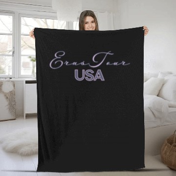 Discover Eras Tour USA Fleece Blankets