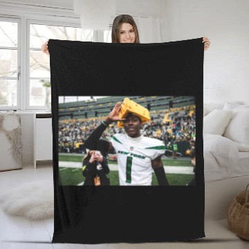 Discover Sauce Cheesehead Fleece Blankets