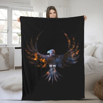 Discover Cosmic Bird Fleece Blankets