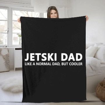 Discover Jet Ski Father Jet Ski Dad Fleece Blankets