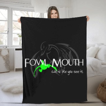 Discover Fowl Mouth Duck Hunting Fleece Blankets