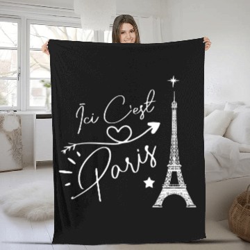 Discover Ici C'est Paris Fleece Blankets