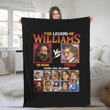 Discover The Legend of Williams - Robin Williams VS - Robin Williams - Fleece Blankets