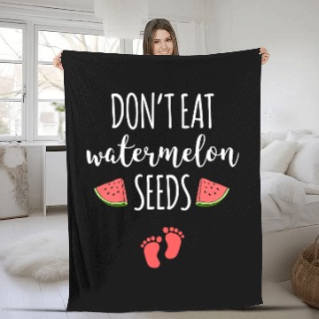 Discover Dont Eat Watermelon Seeds Fleece Blankets