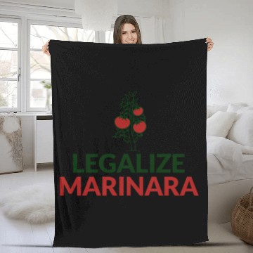 Discover Legalize Marinara Italian Yomato Sauce Fleece Blankets