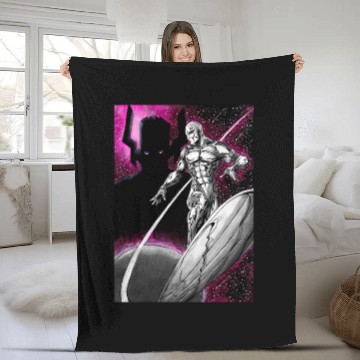 Discover Silver Surfer and Galactus Fleece Blankets