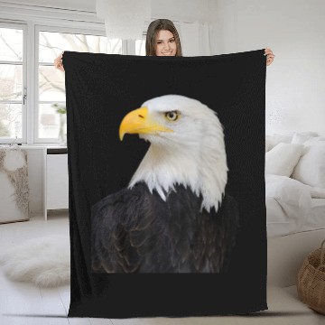 Discover Bald Eagle Fleece Blankets Bald Eagle Bird Face Fleece Blankets