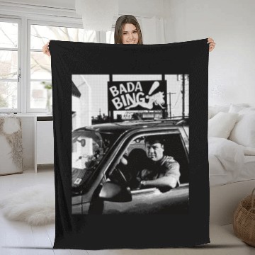 Discover Bada Bing Tony Soprano Fleece Blankets