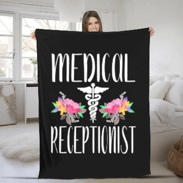 Discover Medical Receptionist Secretary Fleece Blankets