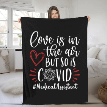 Discover Medical Assistant - Love Is In The Air Fleece Blankets