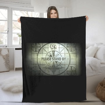 Discover Please Stand By Fleece Blankets