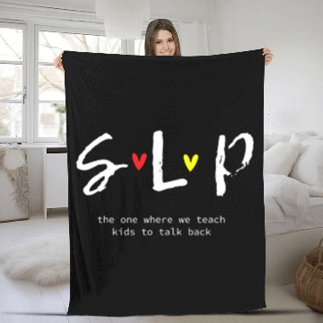 Discover Teacher Speech Language Pathologist Back To School Fleece Blankets