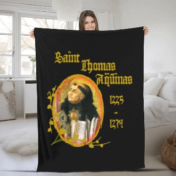 Discover St Thomas Aquinas Catholic Fleece Blankets