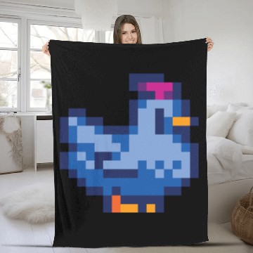 Discover Stardew Valley Blue Chicken Fleece Blankets