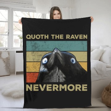 Discover Quoth The Raven Nevermore Fleece Blankets
