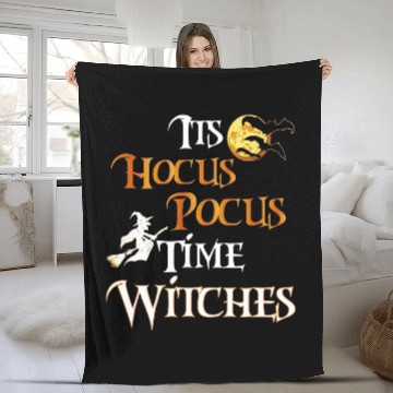 Discover Halloween Witch Its Hocus Pocus Time Witches Fleece Blankets