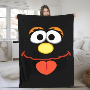 Discover Sesame Street Murray Face Fleece Blankets