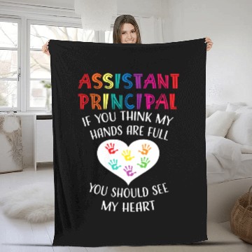 Discover Assistant Principal Cute Teacher Appreciation Fleece Blankets