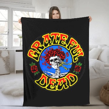 Discover The Flower Greatful Dead Fleece Blankets