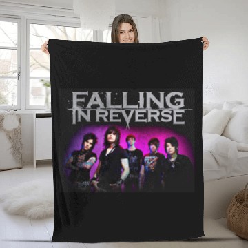 Discover Falling In Reverse Fleece Blankets