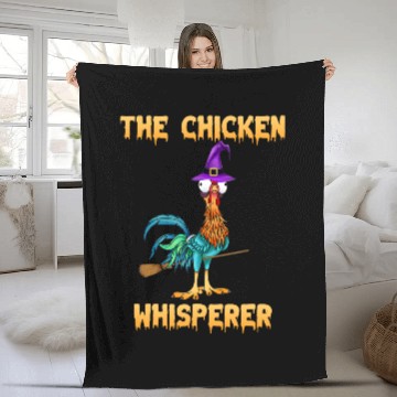 Discover The Chicken Whisperer Hei Halloween Fleece Blankets