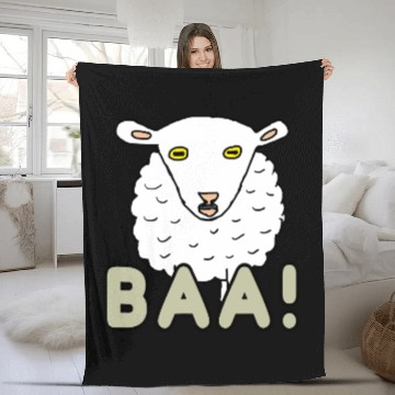 Discover Baa Sheep Fleece Blankets