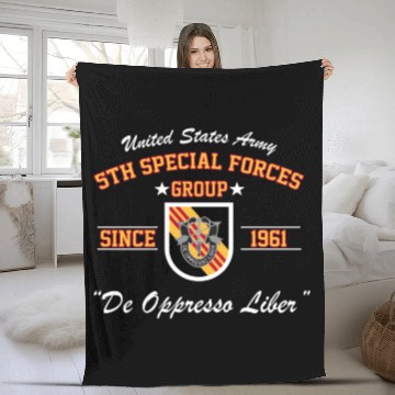 Discover 5Th Special Forces Group 5Th Sfg Fleece Blankets