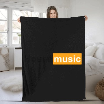 Discover House Music EDM Festival DJ Dance Fleece Blankets