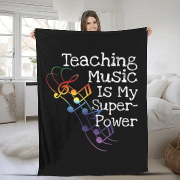 Discover Music Teacher Fleece Blankets