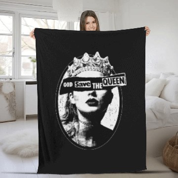 Discover God Save The Queen Fleece Blankets, Eras Tour Fleece Blankets