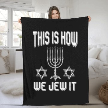 Discover Judaism Jewish Star Jew Fleece Blankets