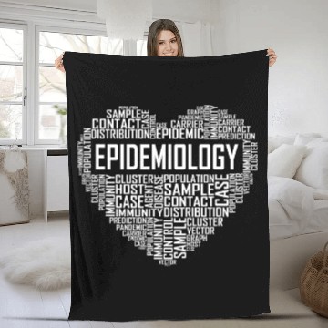 Discover Epidemiology Heart Proud Epidemiologist Fleece Blankets