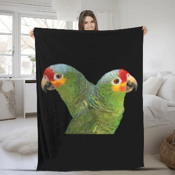 Discover red-fronted amazon Fleece Blankets