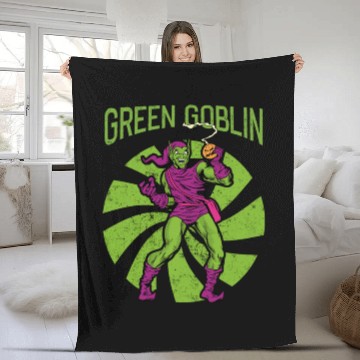 Discover Retro Green Goblin - Spider Man - Fleece Blankets