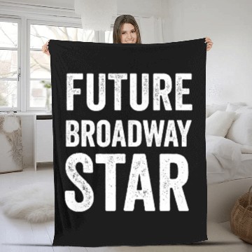 Discover Future Broadway Star Theater Nerd Actor Actress Kids Teens Fleece Blankets