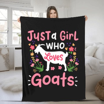 Discover Goats Goat Rancher Farm Fleece Blankets