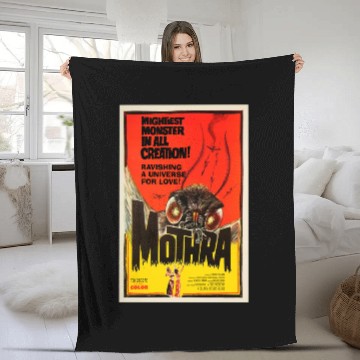 Discover MOTHRA - Poster - Kaiju Apparel - Fleece Blankets