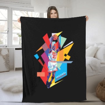 Discover Michael Jordan White Jersey - Michael Jordan - Fleece Blankets