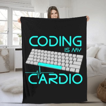 Discover Software Engineer Coding Is My Cardio Fleece Blankets