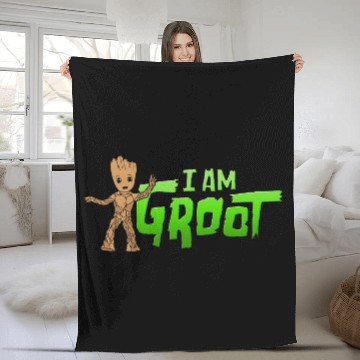 Discover I Am Groot Fleece Blankets, baby Groot Fleece Blankets