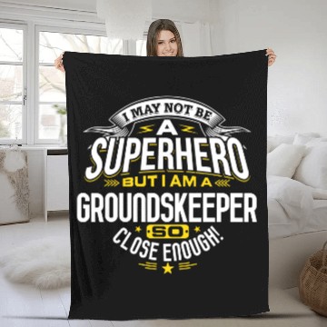 Discover Groundskeeper Idea Professional Superhero Groundskeepers Fleece Blankets
