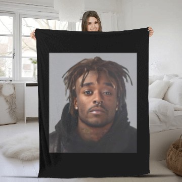 Discover Lil Uzi Vert Mugshot Fleece Blankets