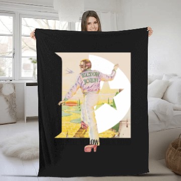 Discover Elton John Goodbye Yellow Brick Road Fleece Blankets
