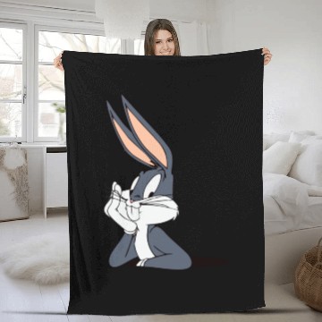 Discover Bugs Bunny funny cute Fleece Blankets