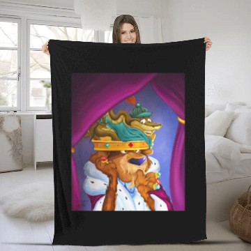 Discover Prince John and Sir Hiss - Robin Hood - Fleece Blankets